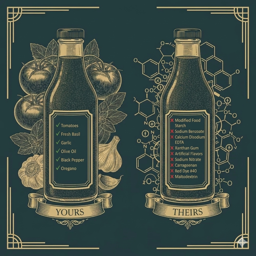 Your clean label recipe vs co-packer's shortcut recipe comparison